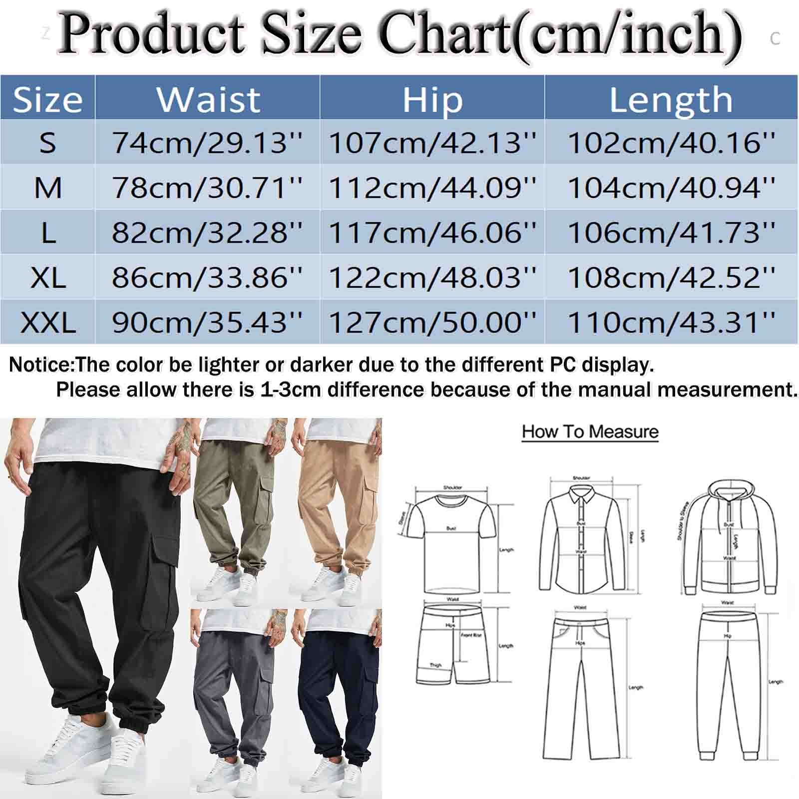 thumbnail image 3 of Pantalones cargo de color liso para hombre, aptos para todas las estaciones, con bolsillos. Mono deportivo informal de poliéster., 3 of 7